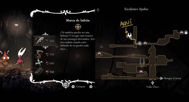 Hollow Knight Silksong - Cómo conseguir la herramienta Marca de ladrón y localización