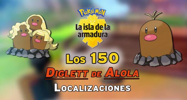 Pokémon: Guía completa de la Isla de la Armadura - Localización de los 150 Diglett de Alola