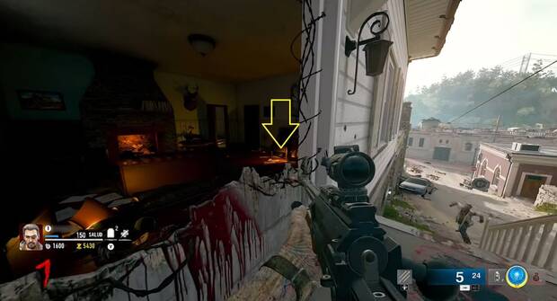 Call of Duty: Black Ops 6 Zombis - Localización del par de zapatillas de bolos nº 3