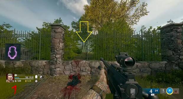 Call of Duty: Black Ops 6 Zombis - Localización del par de zapatillas de bolos nº 4