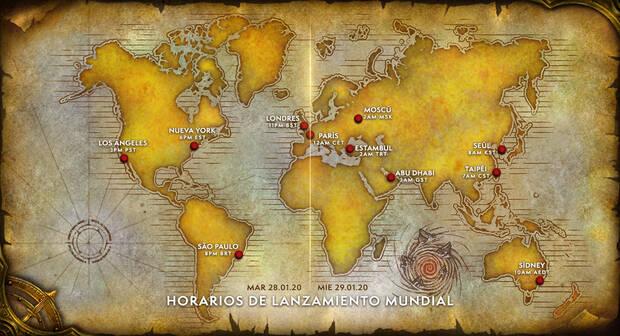 Warcraft 3 Reforged horarios lanzamiento mundo