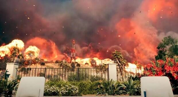 Battlefield REDSEC - Imagen promocional de la tormenta de fuego