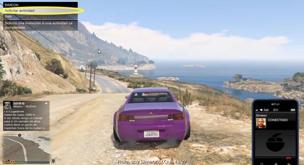 GTA Online - Método 1 para recibir la llamada de Simeon