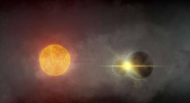Cosmos y una colisi�n enorme