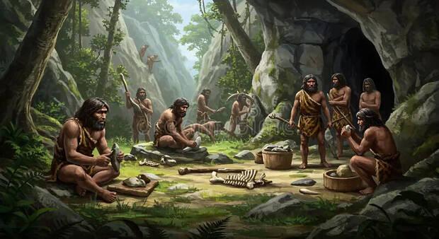 Seres humanos en las monta�as