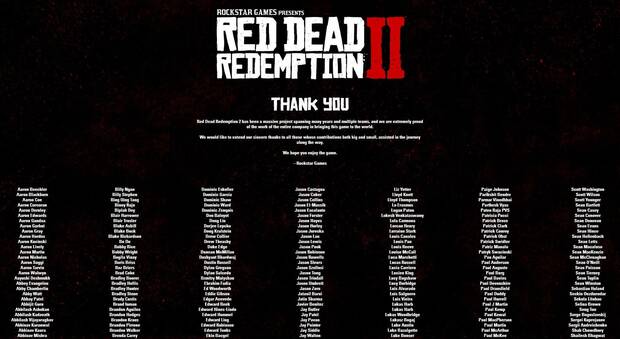 Ms de 3000 personas han trabajado en Red Dead Redemption 2 Imagen 2