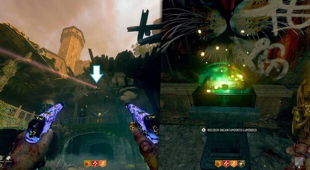 CoD Black Ops 6 Zombis Easter egg Citadelle des Morts - Conseguir el encantamiento lumínico