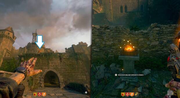 CoD Black Ops 6 Zombis Easter egg Citadelle des Morts - Conseguir el encantamiento ígneo
