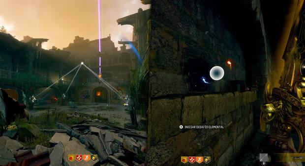 CoD Black Ops 6 Zombis Easter egg Citadelle des Morts - Cargar el orbe místico con los desafíos elementales
