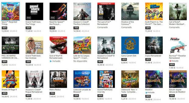 PlayStation Store Ofertas remasterizaciones retro