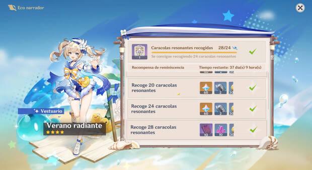 Genshin Impact: Recompensas por recoger las caracolas resonantes