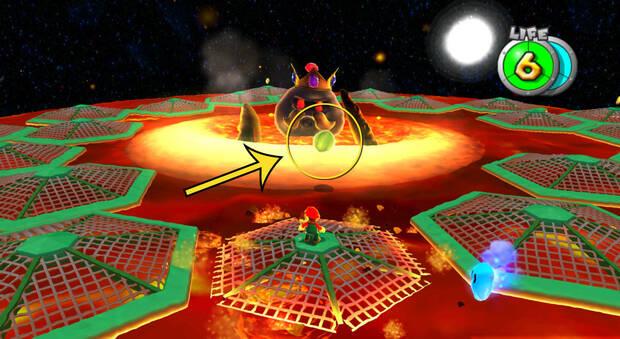 Super Mario Galaxy - Punto débil del jefe Frikipulpo