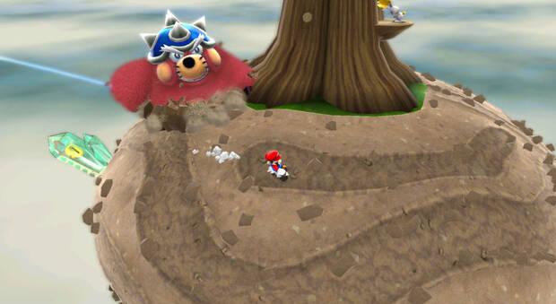 Super Mario Galaxy - Punto débil del jefe Topetón