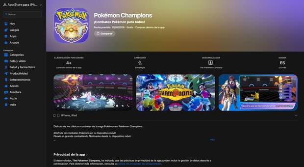 żCómo descargar gratis Pokémon Champions en móviles iOS?