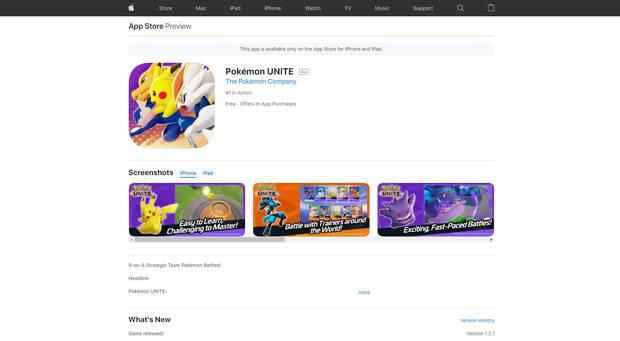 Cómo descargar gratis Pokémon Unite en móviles iOS