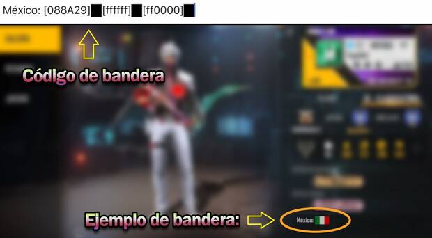 Free Fire - Cómo poner banderas en tu perfil y códigos de países