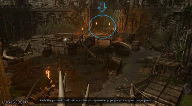 Baldur's Gate 3 - Juego de las gallinas para reclutar al cachorro de oso lechuza