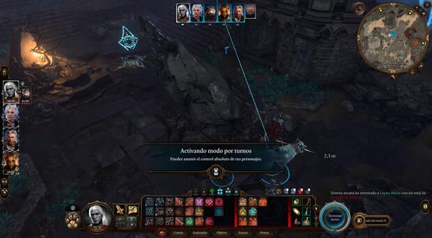 Baldur's Gate 3 - Esquivar las torretas arcanas de la Torre arcana