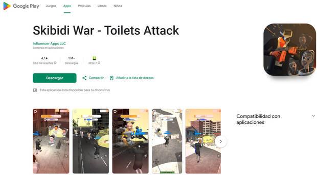 Videojuego Skibidi War - Toilets Attack