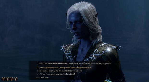 Baldur's Gate 3 - Consecuencias de entregar a Corazón Sombrío a Viconia DeVir
