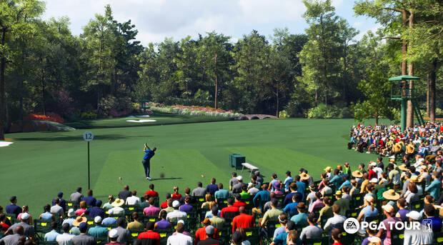 La propuesta de PGA Tour apuesta por la simulación contando con un montón de métricas y datos provenientes de la propia PGA para mejorar el juego.