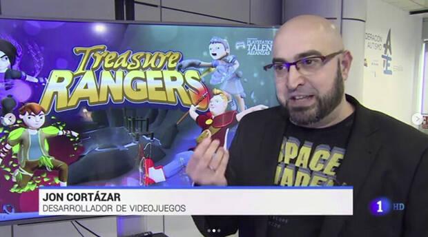 Jon Cortzar en la presentacin de Treasure Rangers