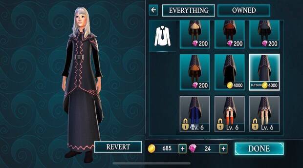 Harry Potter: Hogwarts Mystery tiene lmite de oro Imagen 3