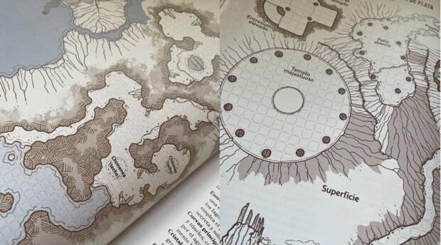 El tesoro de los dragones de Fizban mapas