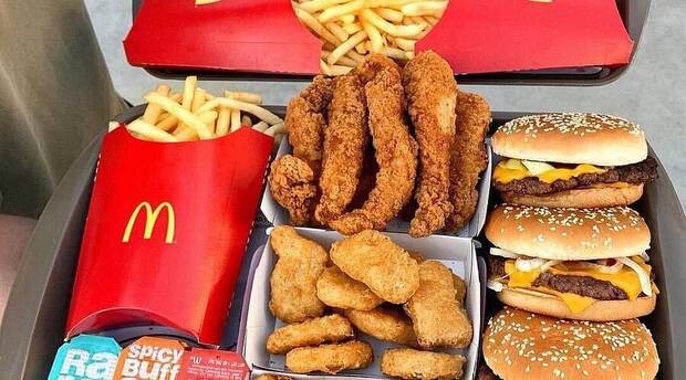 McDonald's menu