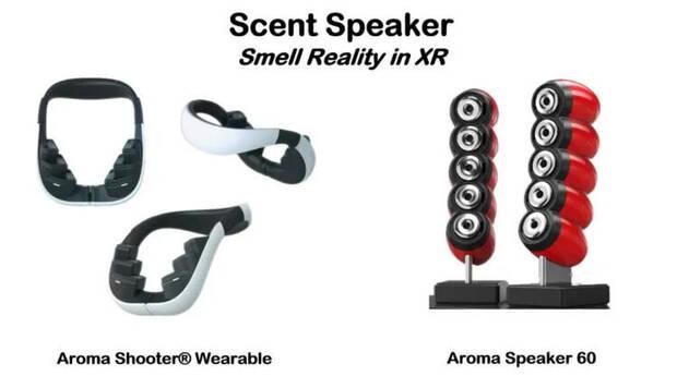 Aroma Shooter Wearable y Aroma Speaker 60 de Aromajoin