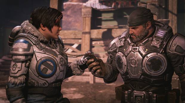 La historia es como el episodio intermedio de una trilog�a, y queda abierta a la espera de 'Gears 6'.