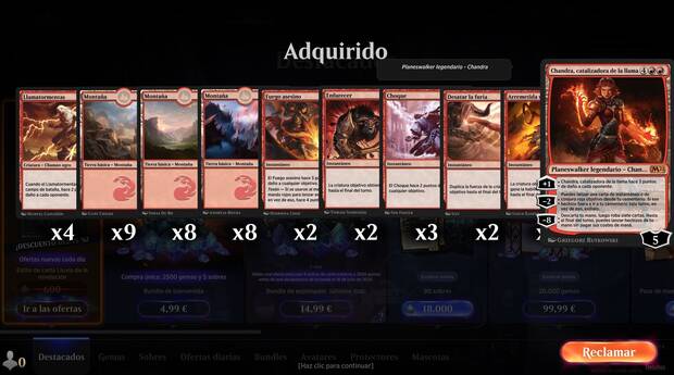 Una vez m�s, los mazos preconstruidos del set b�sico tienen un c�digo para canjearlos digitalmente en Arena.