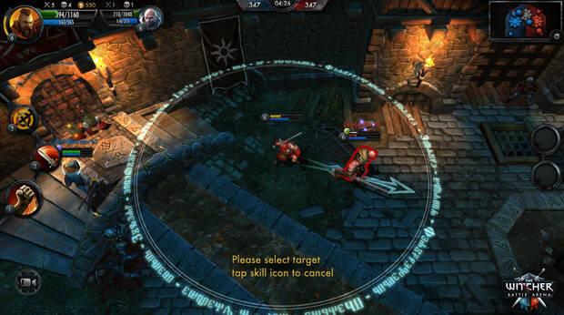Los escenarios en �The Witcher: Battle Arena� son muy peque�os, en parte, para favorecer el tr�fico de objetos y combates. No habr� ni un solo segundo de descanso.