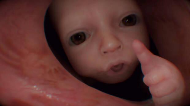 El beb� es una pieza clave de la historia y la jugabilidad.