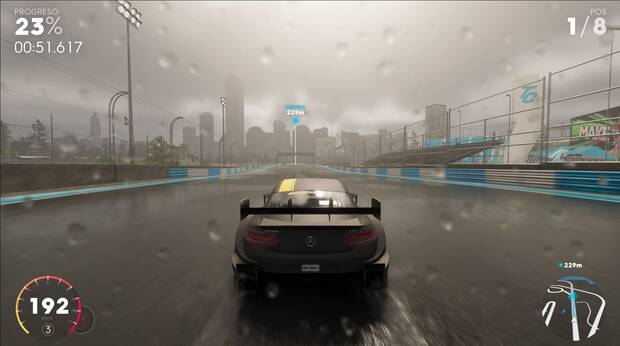 La iluminación nocturna y la lluvia tienen un acabado visual muy realista.