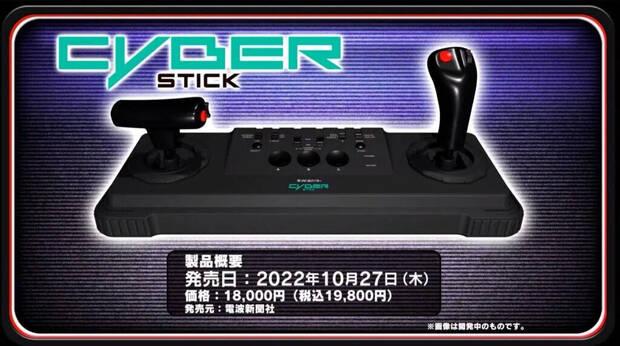 Informacin detallada de Cyber Stick en japons.