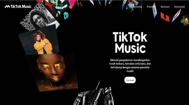 Imagen promocional de TikTok Music