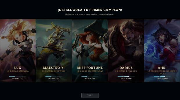 League of Legends: Desbloquear a tu primer campeón