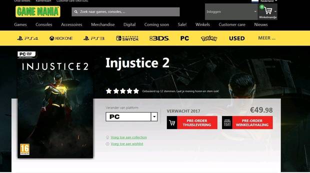 Tiendas listan Injustice 2 para PC Imagen 2