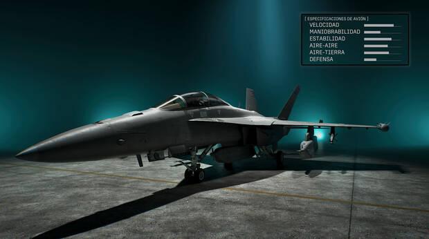 Ace Combat 8: Wings of Theve - Detalles y estad�sticas del avi�n EA-18G Growler