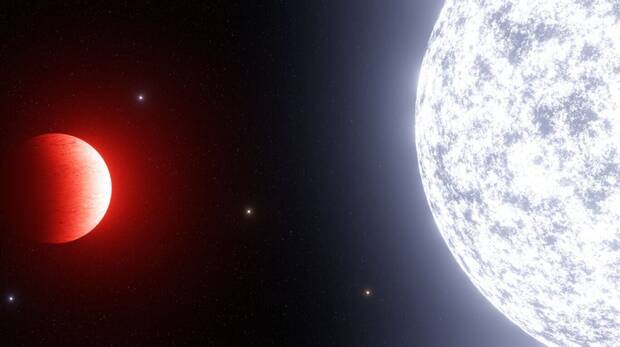 Ilustración del exoplaneta Kelt-9b