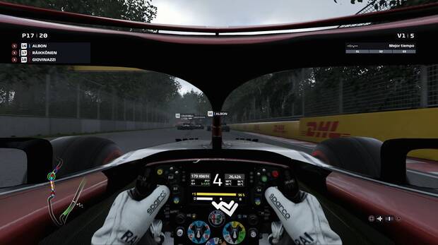 La vista desde el cockpit es la más inmersiva.