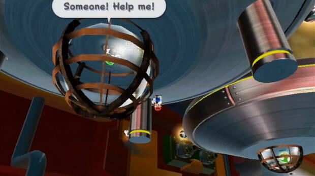 Luigi bajo el platillo al 100% en Super Mario Galaxy 01