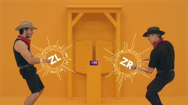 El duelo de pistolas que se incluye en '1-2-Switch' es francamente divertido, aunque el jugador tiene que poner de su parte y meterse en el papel para pasarlo bien.