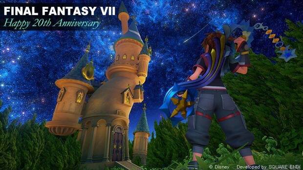 Kingdom Hearts III celebra el 20 aniversario de Final Fantasy VII con una nueva imagen Imagen 2