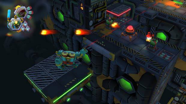 Combinar las habilidades de DROID y Vesta es la esencia del juego.