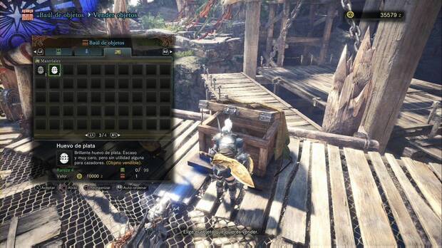 Conseguir dinero en Monster Hunter World - Objetos