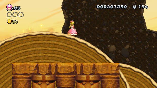 Con Toadette y su posibilidad de convertirse en Peachette el juego se vuelve mucho m�s sencillo.
