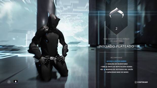 Guía Warframe - cómo subir el rango de maestría