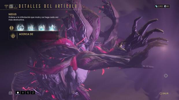 Cómo conseguir gratis al Warframe Nidus y requisitos de fabricación
